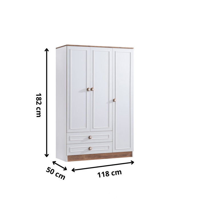 Hanah Home Beta 3 Marrón y Blanco